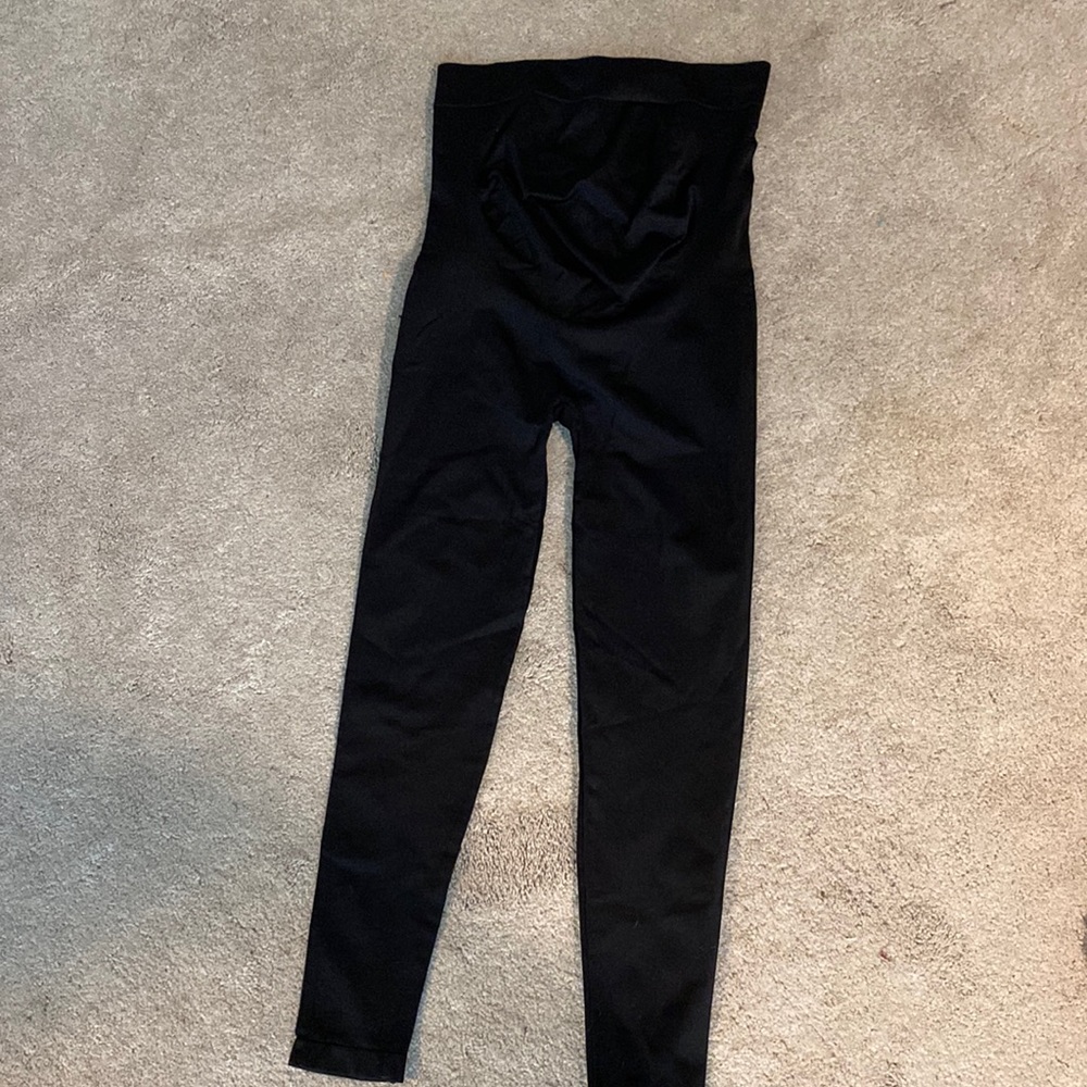 BLANQI Everyday Maternity Belly Support Full Coverage Seamless Leggings Black L